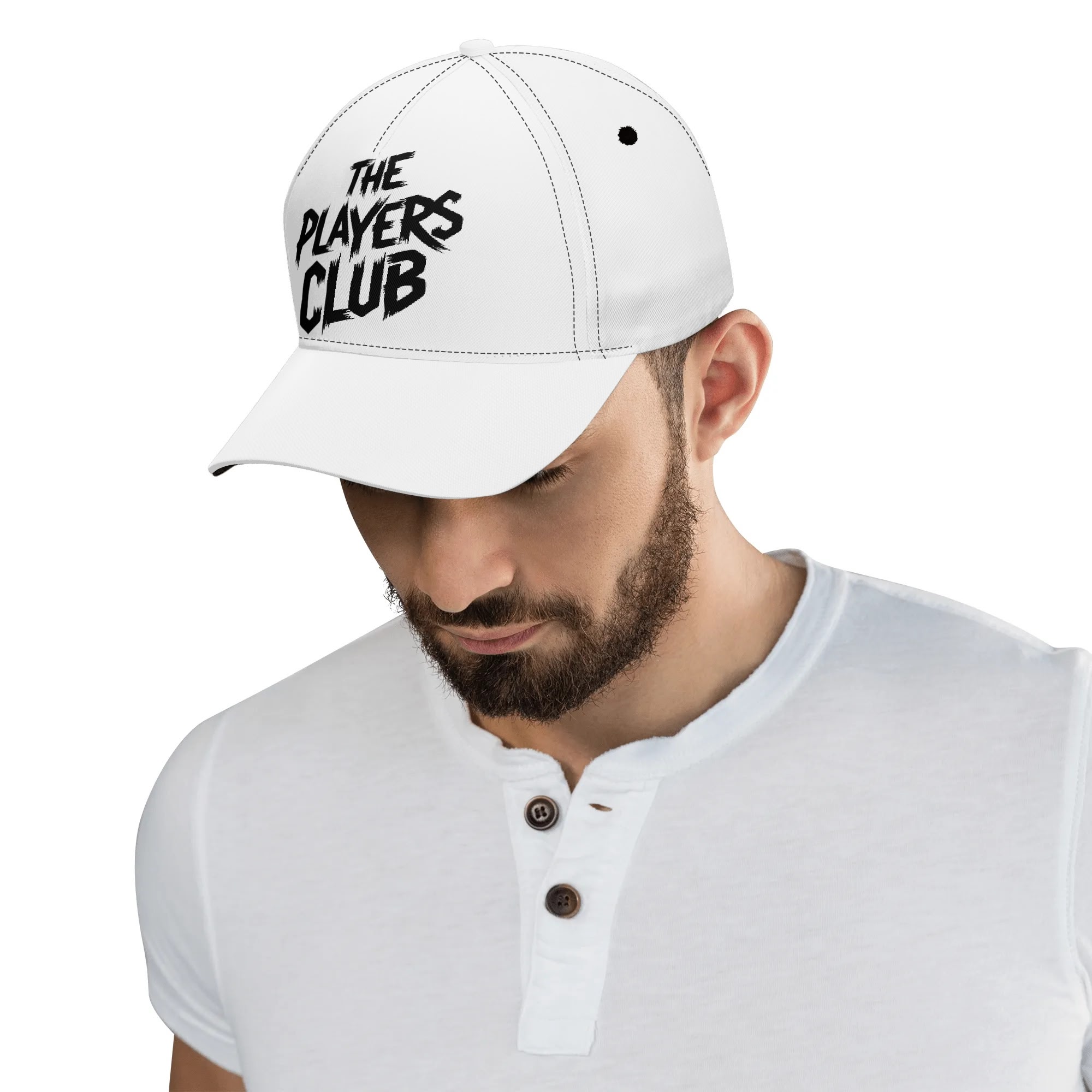 "THE PLAYERS CLUB" All-over Print Baseball Cap - Image 8