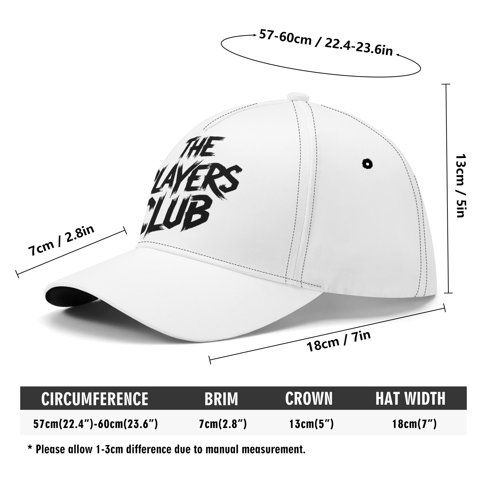 "THE PLAYERS CLUB" All-over Print Baseball Cap - Image 10